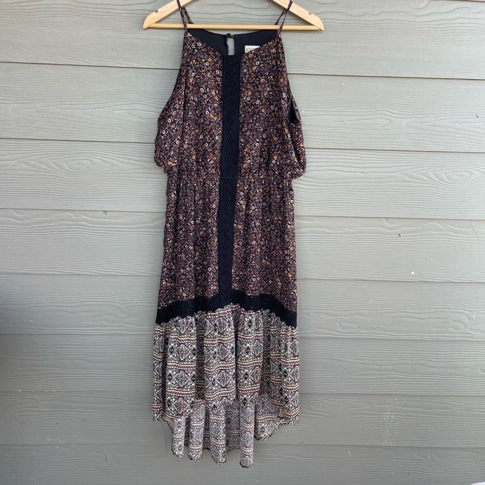 Knox Rose ditsy floral bohemian halter dress